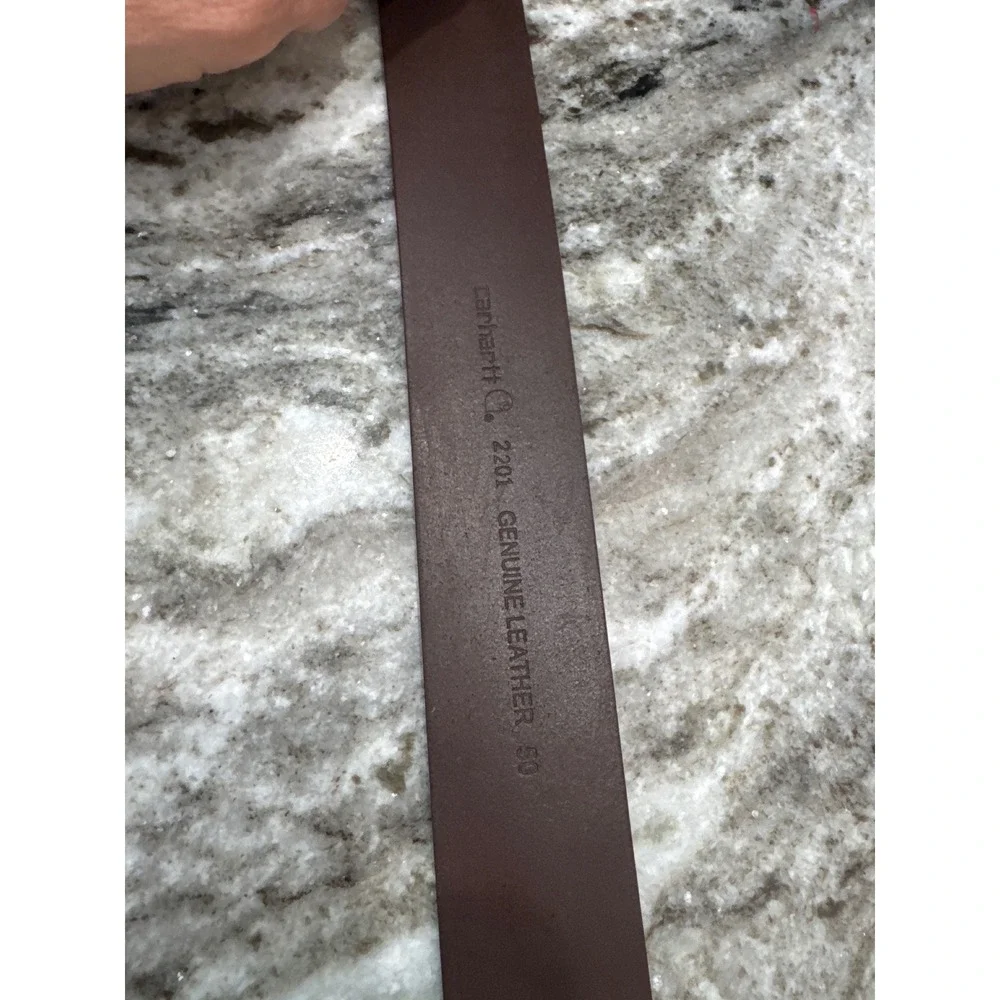 Carhartt Men's Journeyman Leather Belt,  top-grain cowhide leather‎ brass buckle